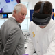 Prince Charles watches a demo of the HoloLens 2